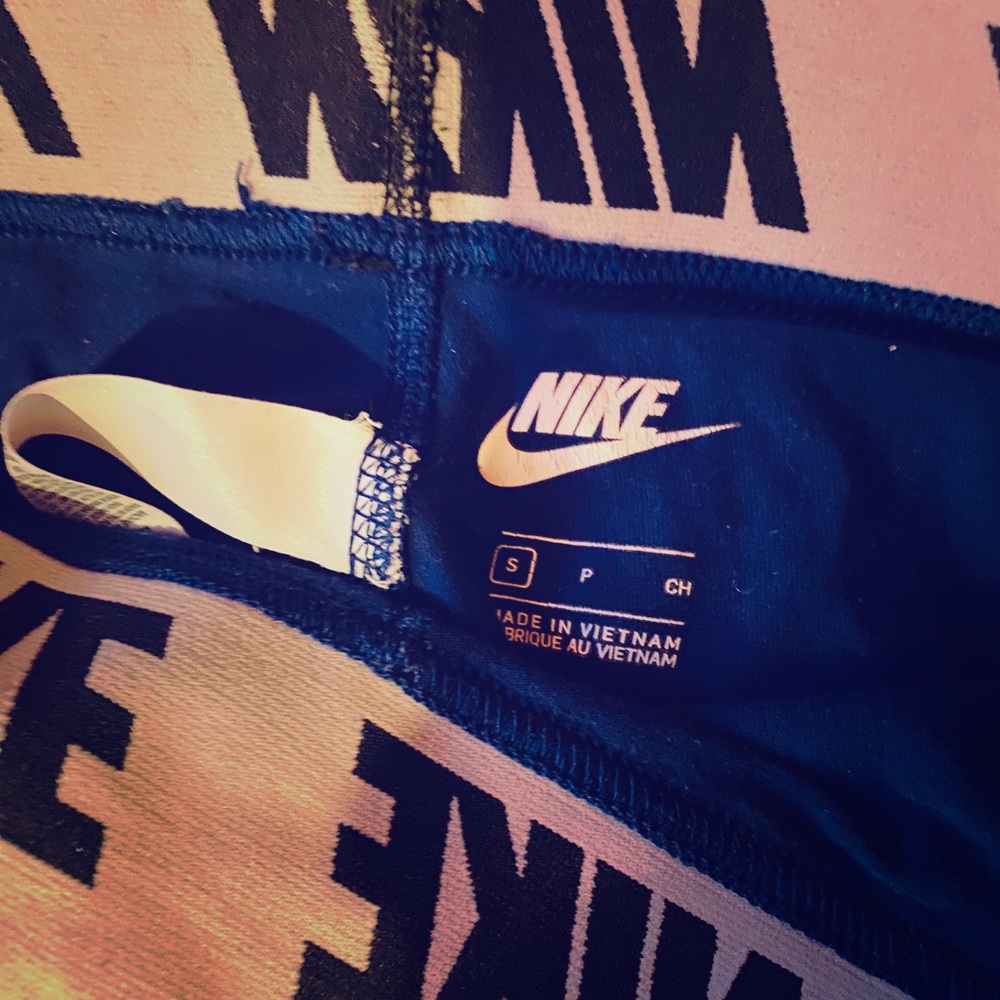 Blue nike leggings